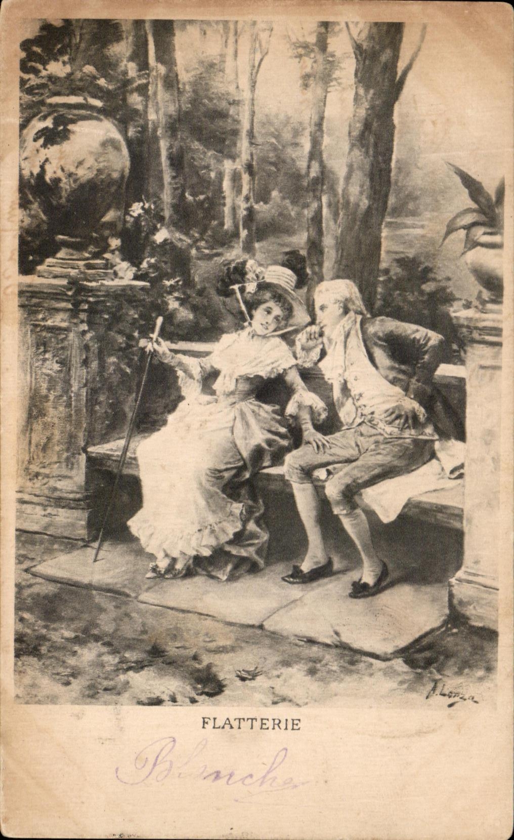 Flatterie — illustration de Blonche — éditeur non visible