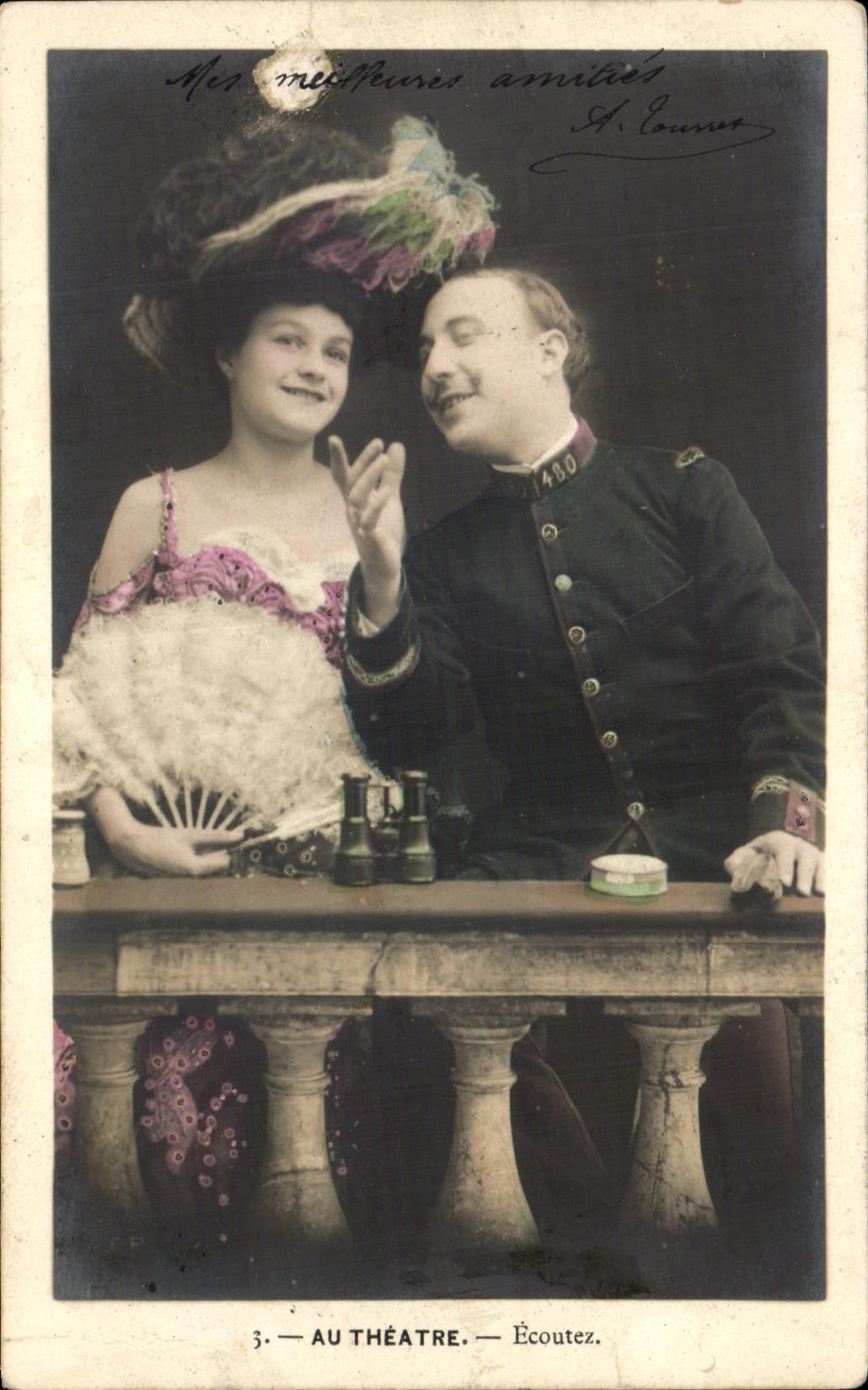 Au Théâtre — Écoutez. — A. Courtes