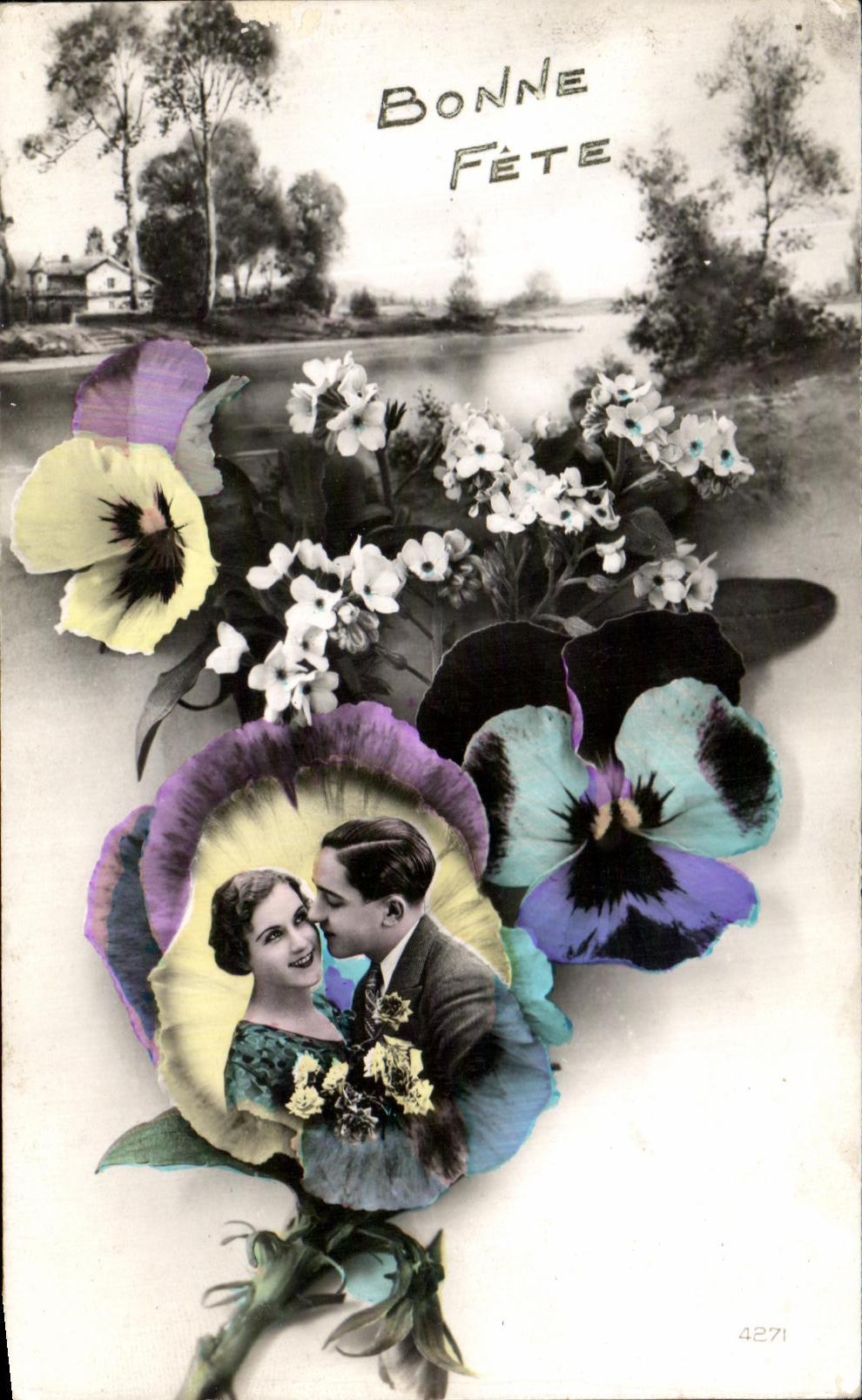 CPA Bonne Fete Couple Fete