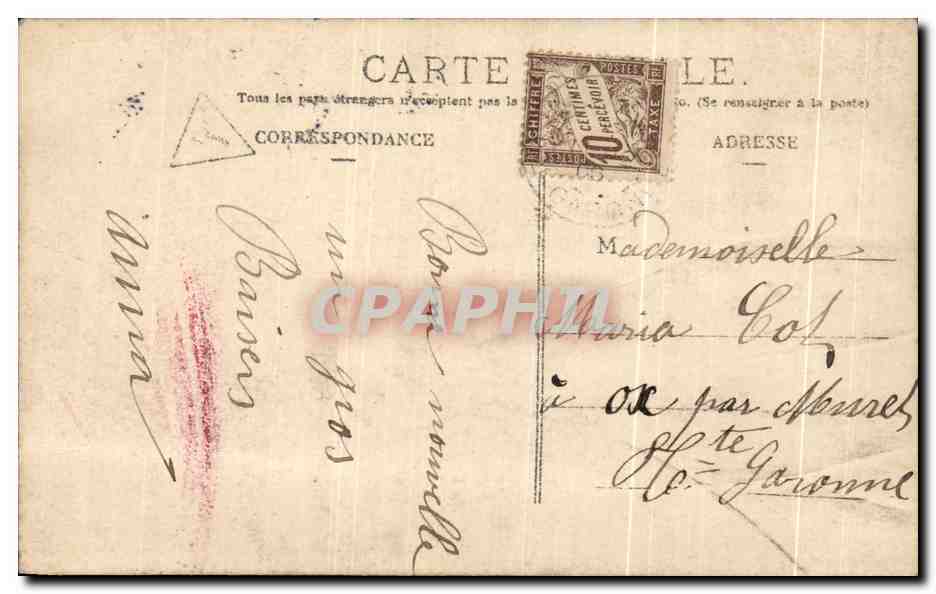 CPA Art de trouver un mari au Bal Vous dansez a ravir ma belle Femme — Rückseite