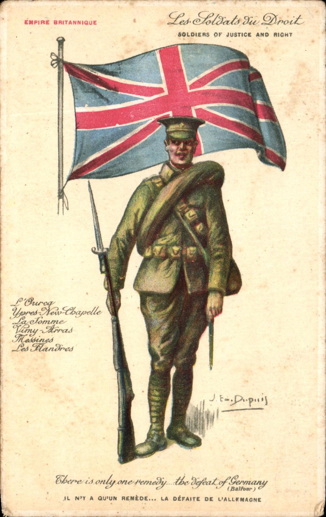 REPRO Empine Britannique Soldats du Droit Aux Enfants de Clichy Militaria