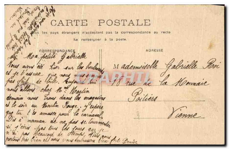 CPA Paris Funiculaire de Montmartre Sacre Coeur  — Rückseite