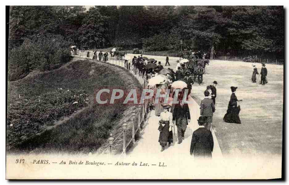 CPA Paris Au Bois de Boulogne Aulour du Lac