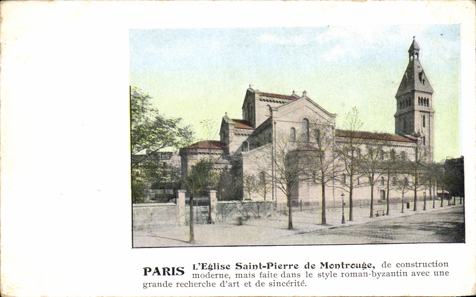 CPA Paris L'Eglise Saint Pierre De Montrouge De Construction Moderne Mais Faite Dans Le