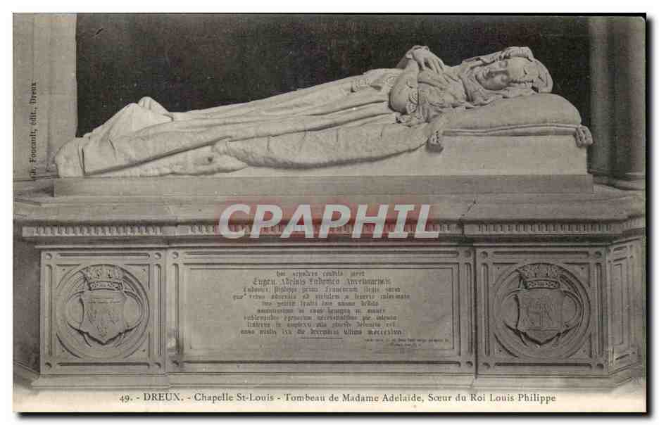 Dreux - Chapelle Saint-Louis - Tombeau de Madame Adélaïde, Sœur du Roi Louis Philippe