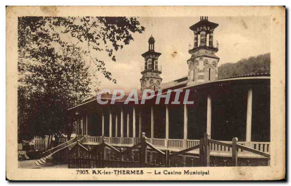 CPA Ax Les Thermes Le Casino Municipal