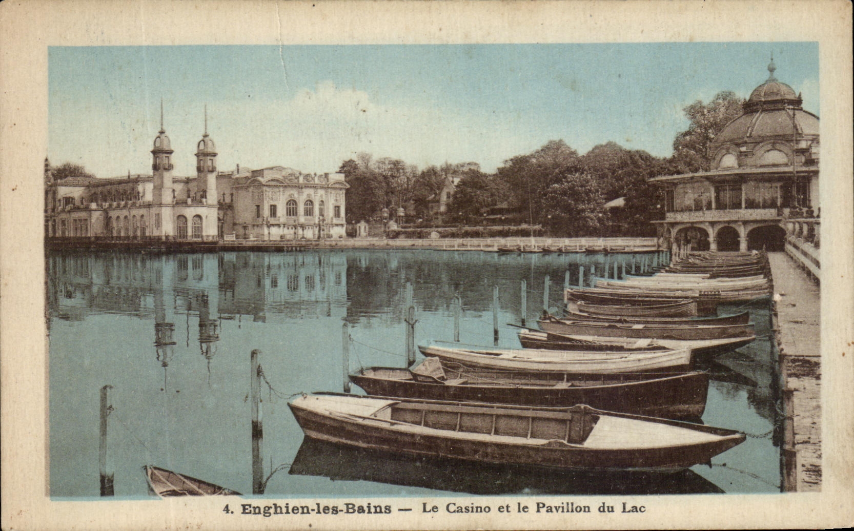 CPA Enghien les Bains Le Casino et le pavillon du Lac