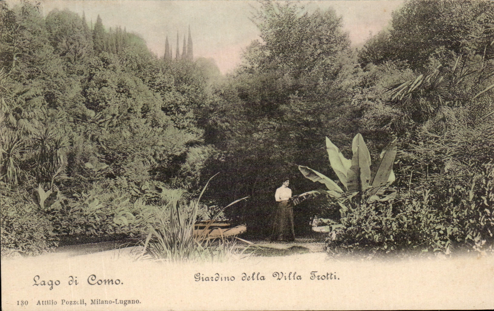 CPA Lago di Como Giardino della Villa Trotti