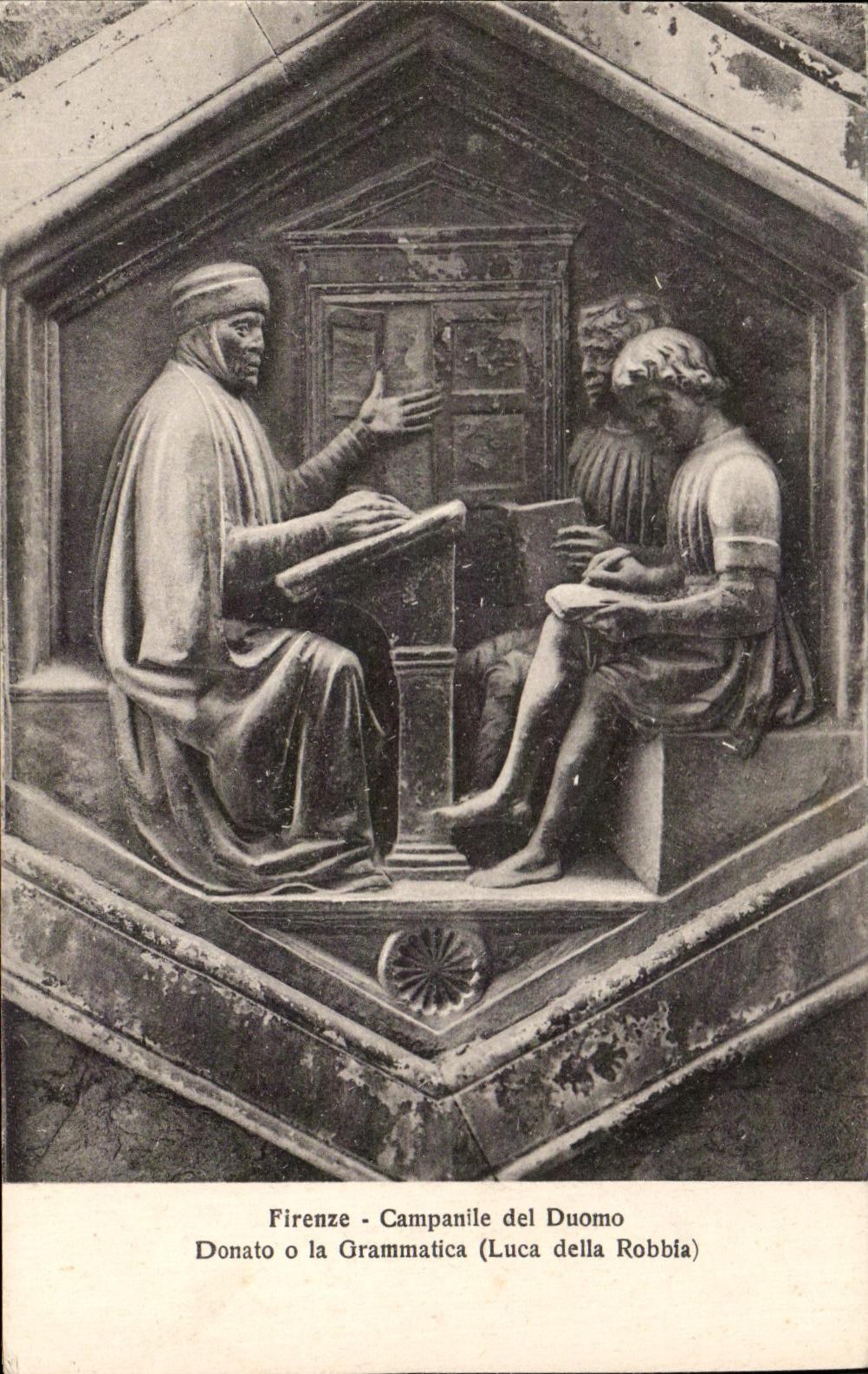 CPA Firenze Campanile del Duomo Donato o la Grammatica Luca della Robbia