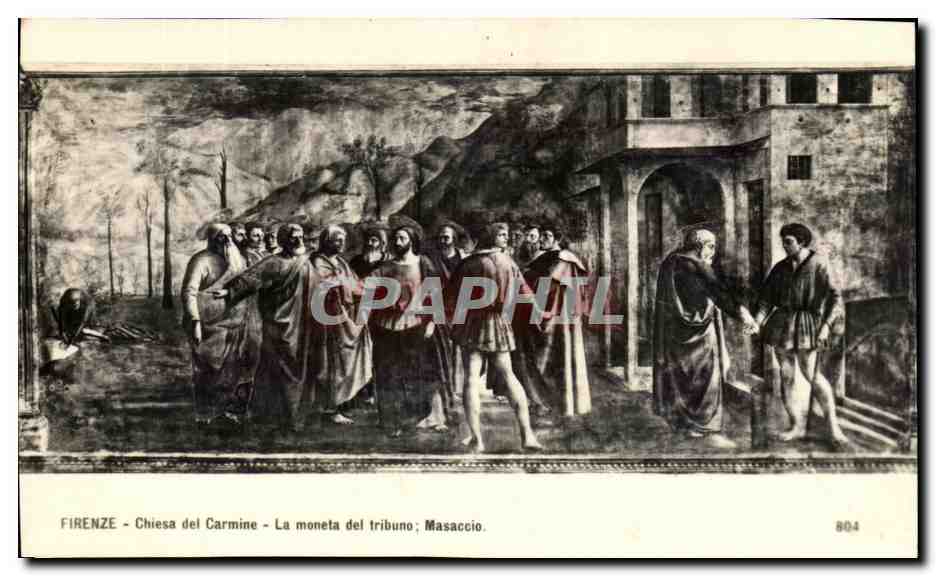 CPA Firenze Chiesa del Carmine La Moneta del tribuno