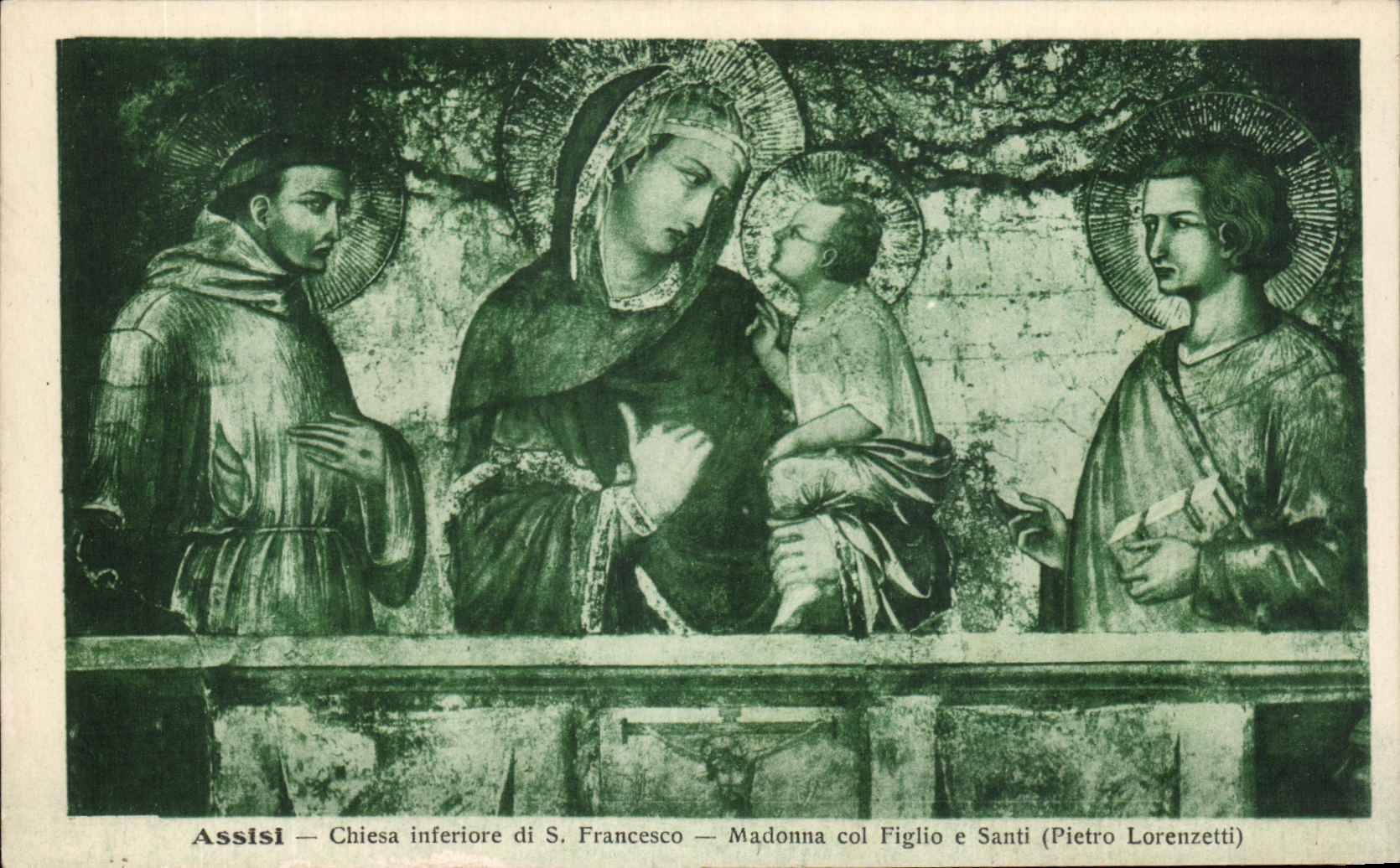 CPA Assis Chiesa inferiore di Francesco Madonna col Figilo e Santi 