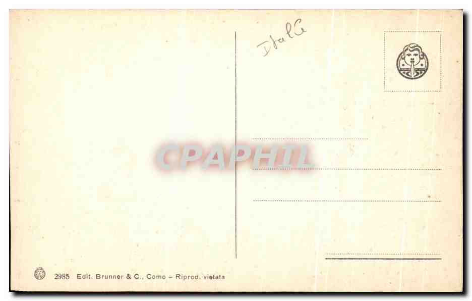 CPA Gardone Riviera lago di Gardo — Rückseite