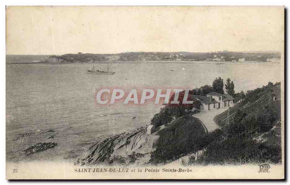 CPA Saint Jean de Luz et la Pointe Sainte Barbe