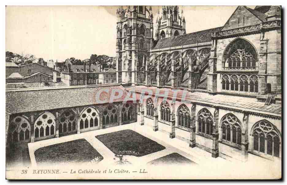 Bayonne — La Cathédrale et le Cloître — LL. n°38