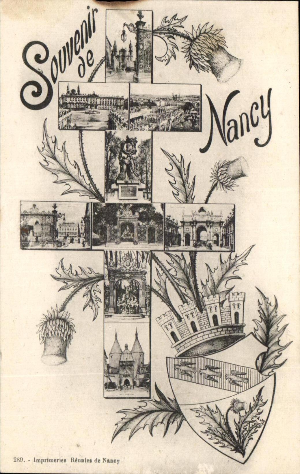 CPA Souvenir de Nancy