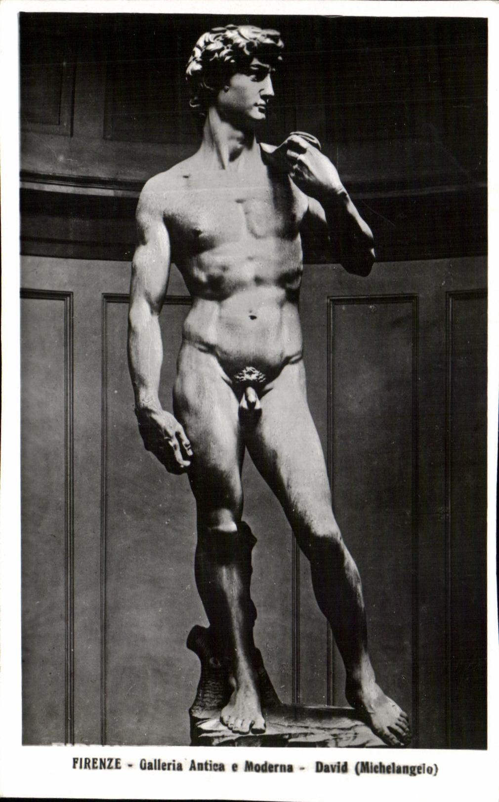CPA Firenze Galleria Antica e Moderna David Michelangelo