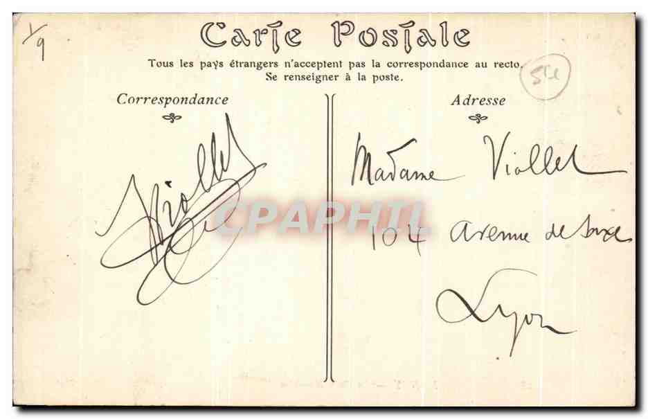 CPA Nancy La Porte Stanislas — Rückseite