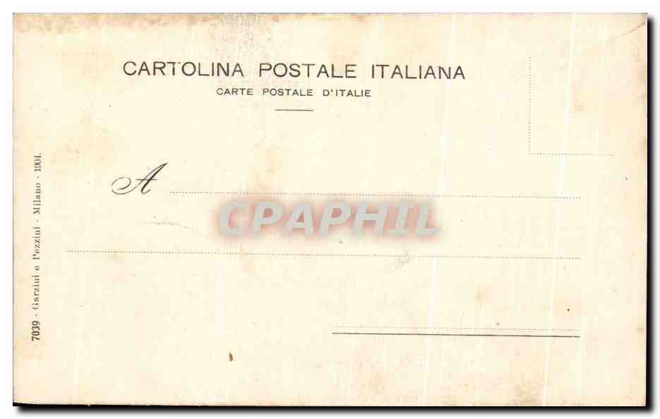 CPA Firenze Battistero Porta de Branze — Rückseite