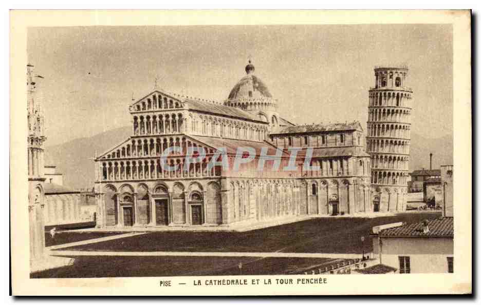 CPA Pise La Cathedrale et la Tour Penchee