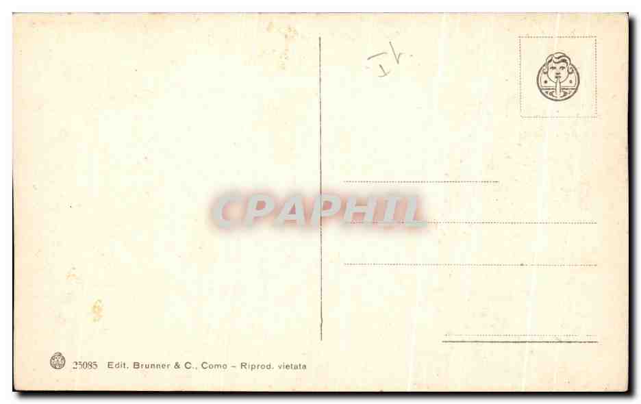 CPA Logo di Garda Sirmione Castle Albergo Delle Rr Terme — Rückseite