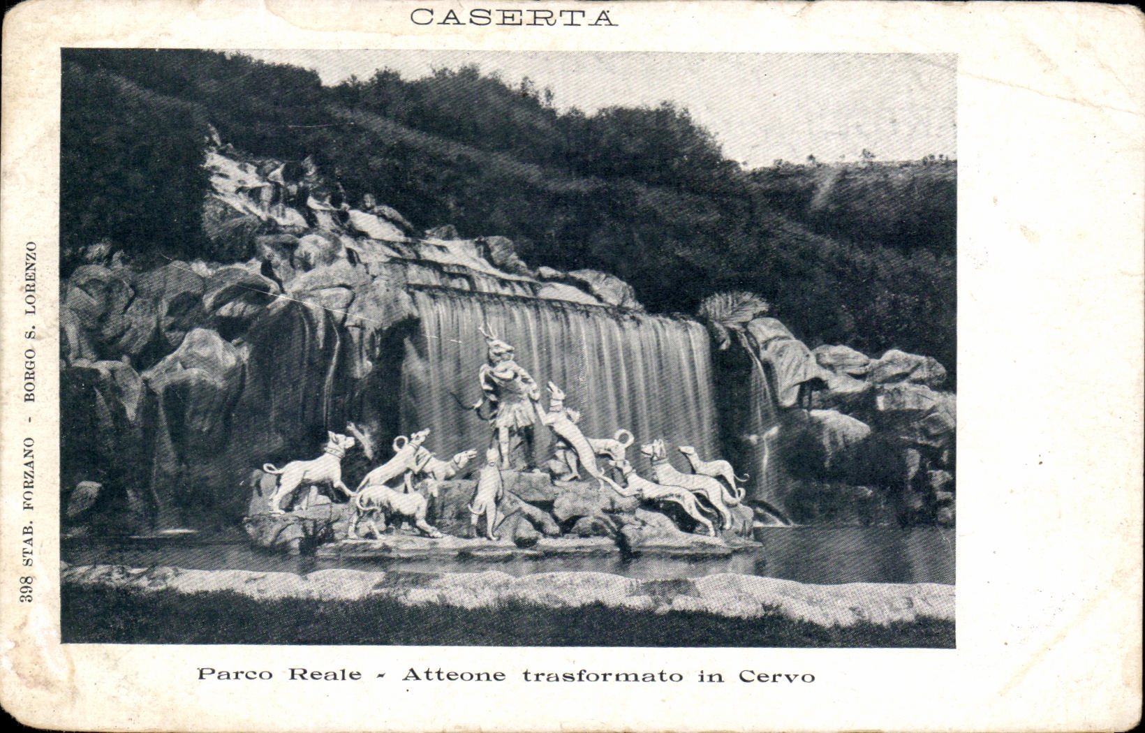 CPA Caserta Parco Reale Atteone Transformato In Cervo