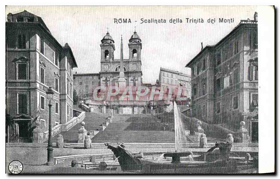 CPA Roma Scalinata della Trinita Dei Monti