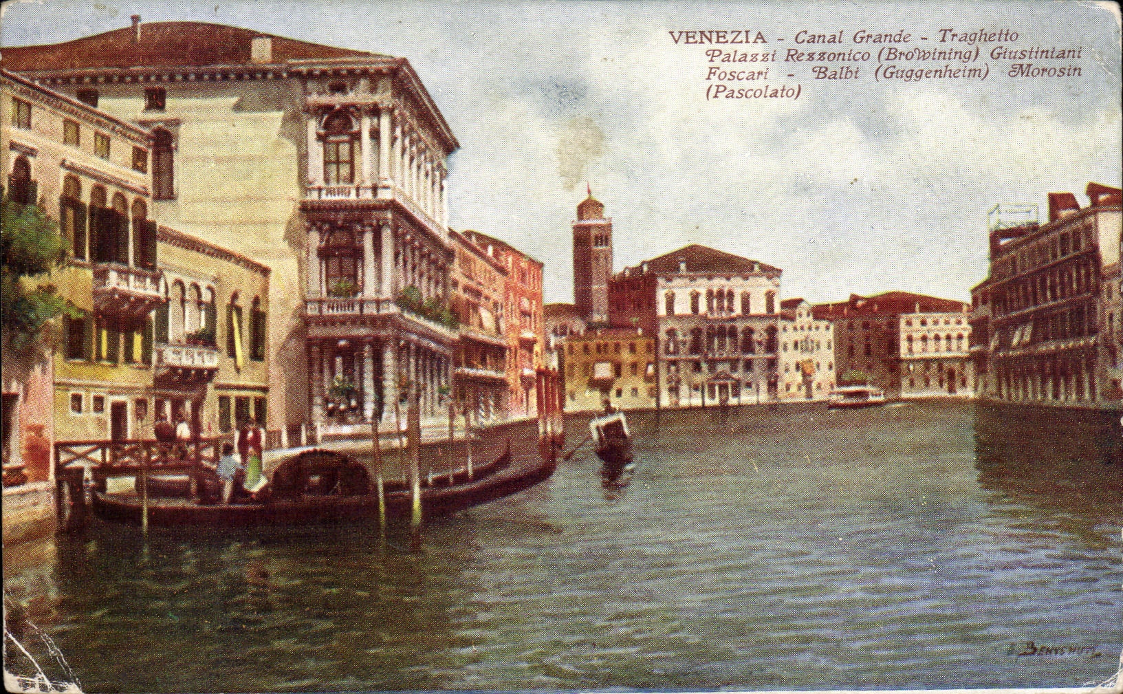 CPA Venezia Canal Grande Traghetto