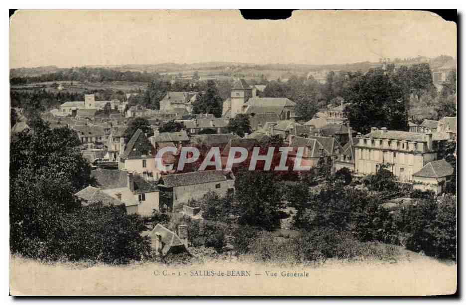 CPA Salies de Bearn Vue Generale