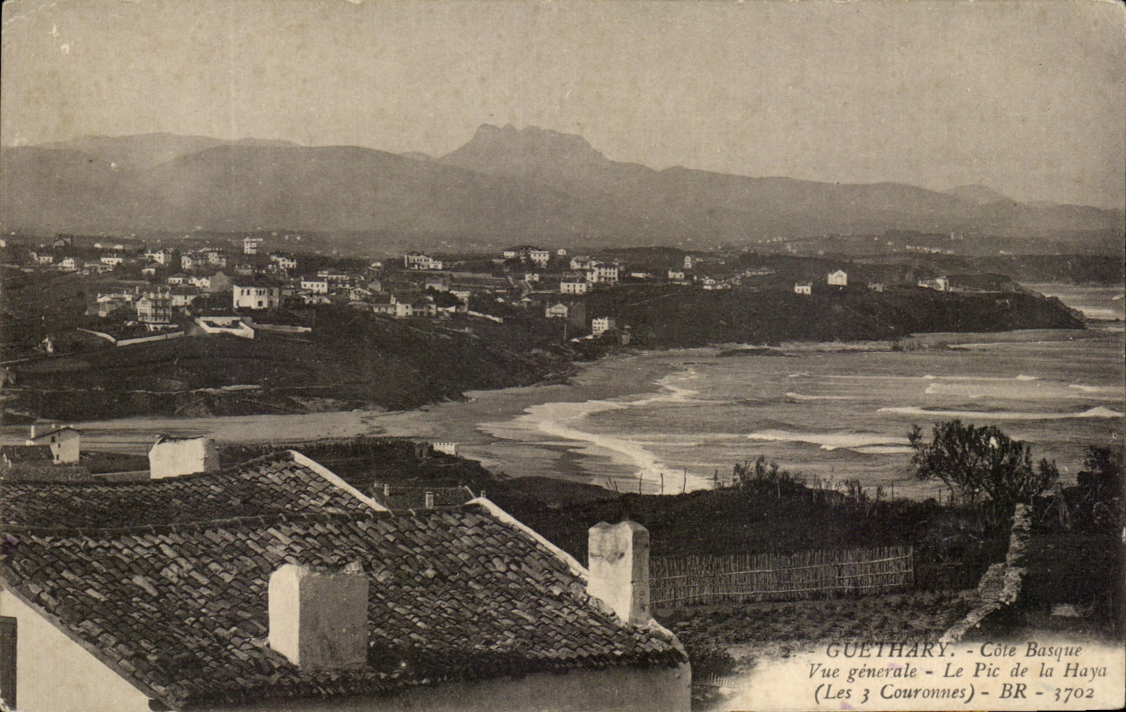 Guethary - Côte Basque - Vue générale - Le Pic de la Haye (Les 3 Couronnes) - BR - 3702