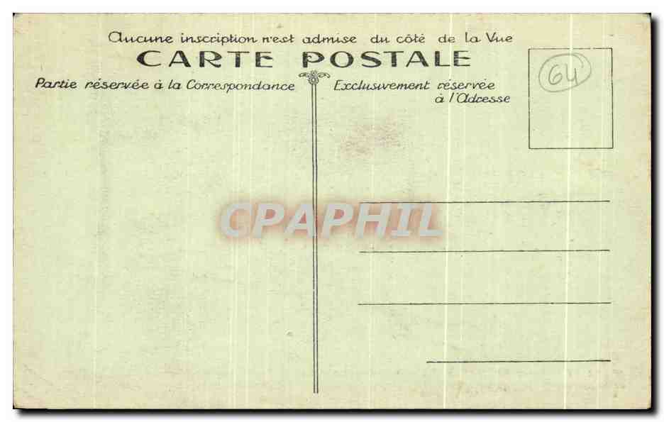 Pont Romain à Saint-Pée-sur-Nivelle — scène historique — Phototypie Marcel Delboy, Bordeaux, n°42 — Rückseite