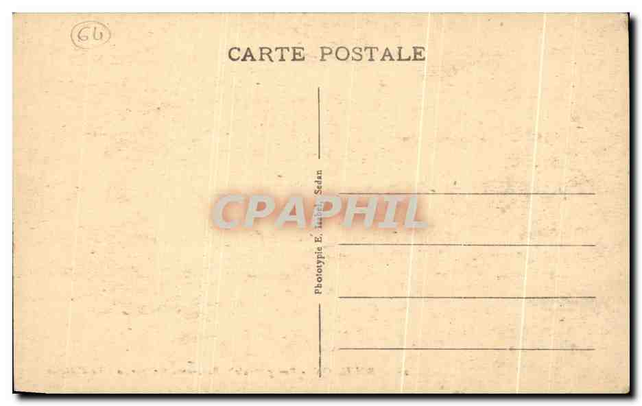 CPA Bouillon Vue Generale Panorama pris sur la Cote d'Auclin — Rückseite
