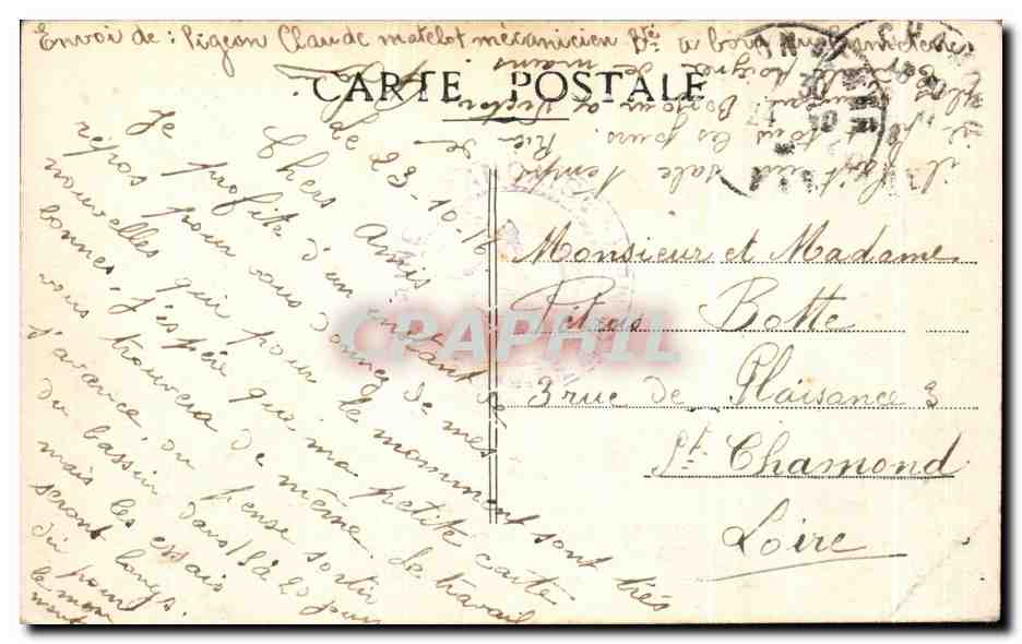 CPA Tamaris sur Mer Le Chateau  — Rückseite