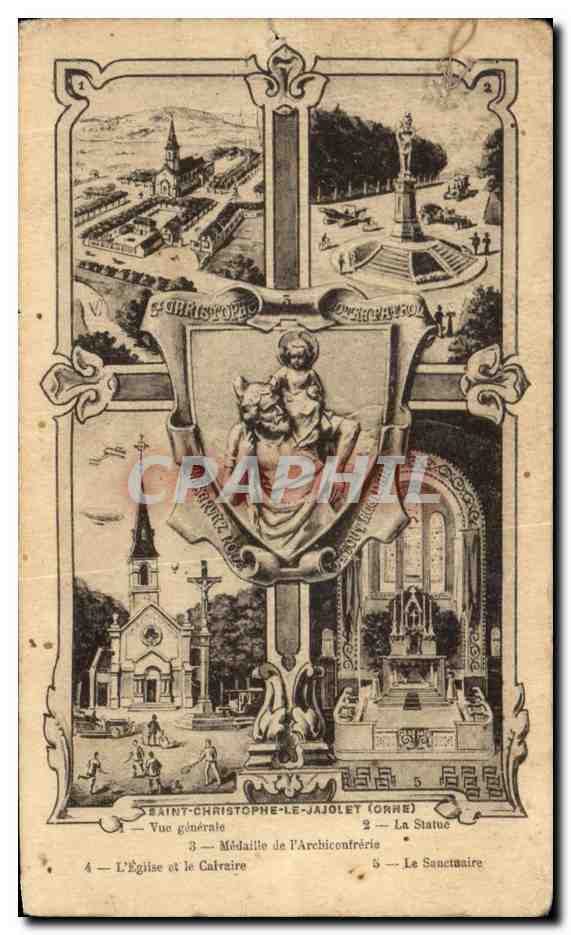 Image pieuse Saint Christophe Le Jajolet