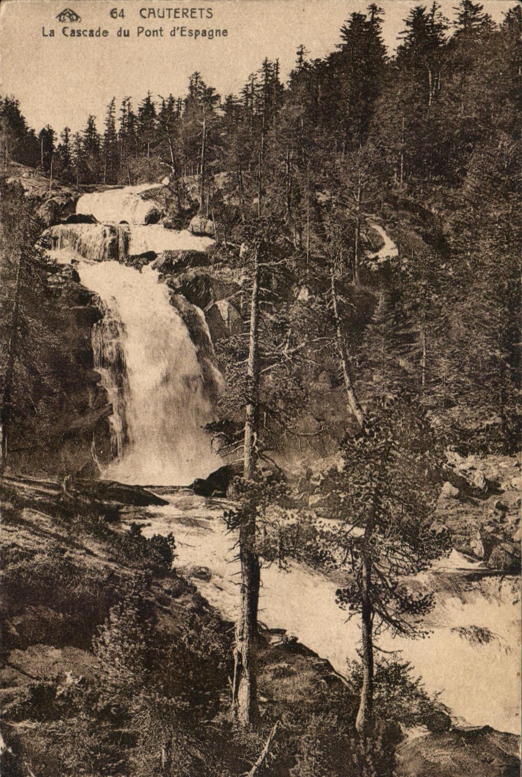 CPA Cauterets La Cascade du Pont d'Espagne