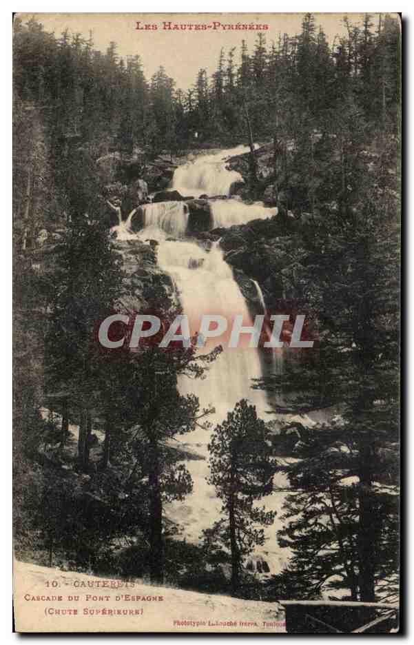 CPA Cautereis Cascade Du Pont D'Espagne 