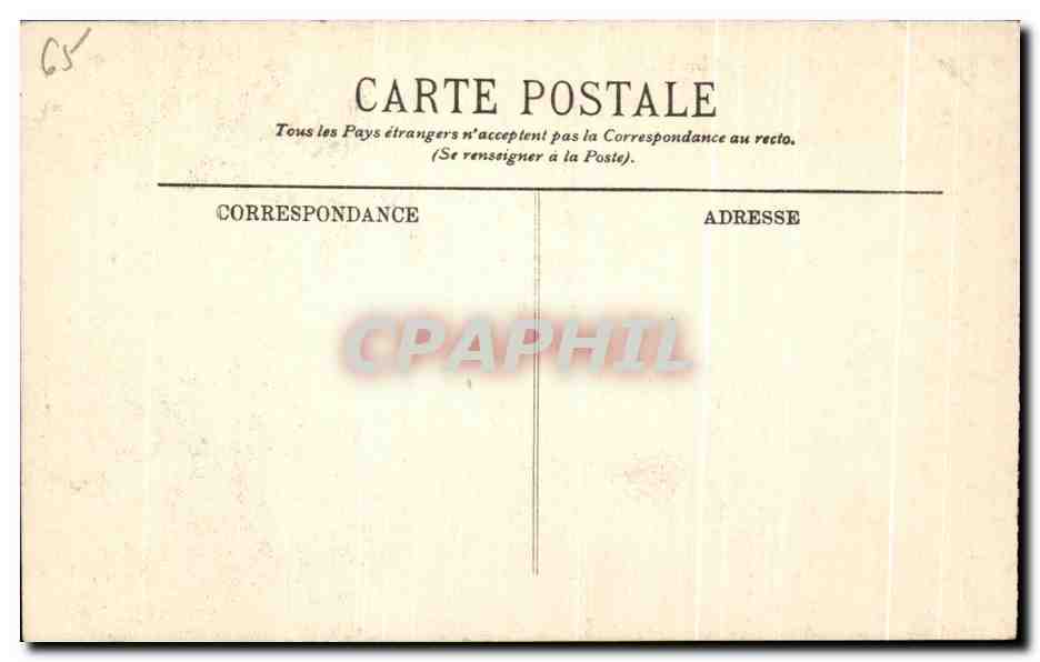 CPA Environs De Cauterets Cascades du Pont d'Espagne — Verso