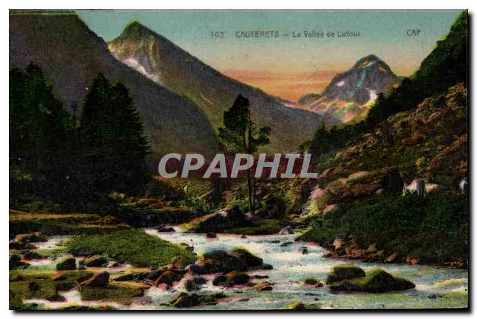 CPA Cauterets La Vallee de Lutour