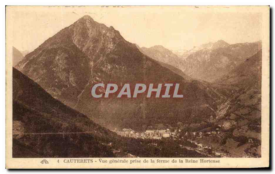 Cauterets - Vue générale prise de la ferme de la Reine Hortense