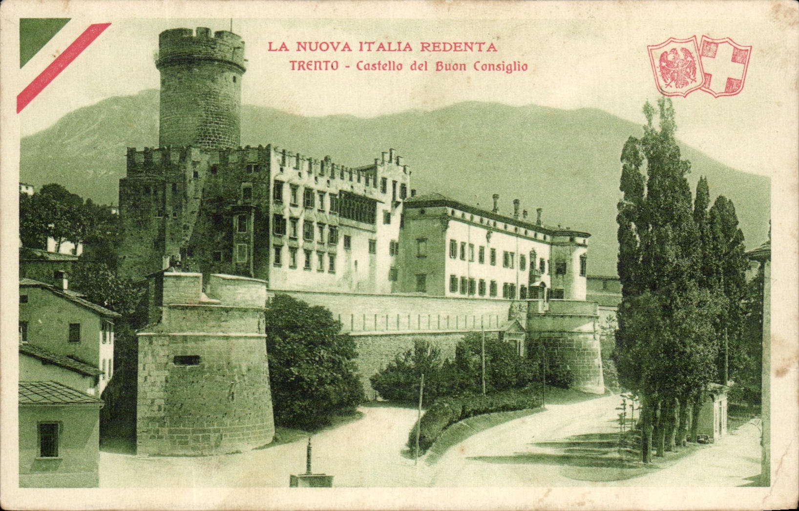 CPA La Nuova Italia Redenta Trento Castello del Buon Consiglio