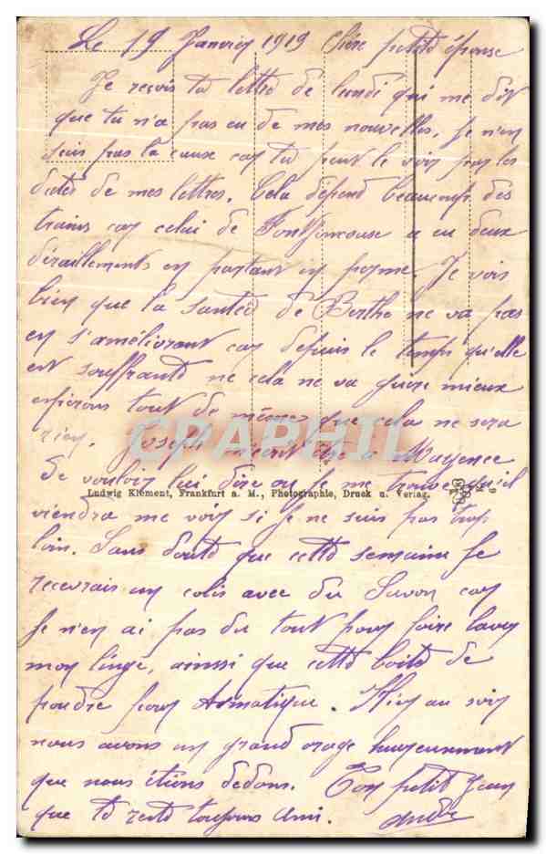 CPA Bad Nassau a l u Kettenbruke — Rückseite