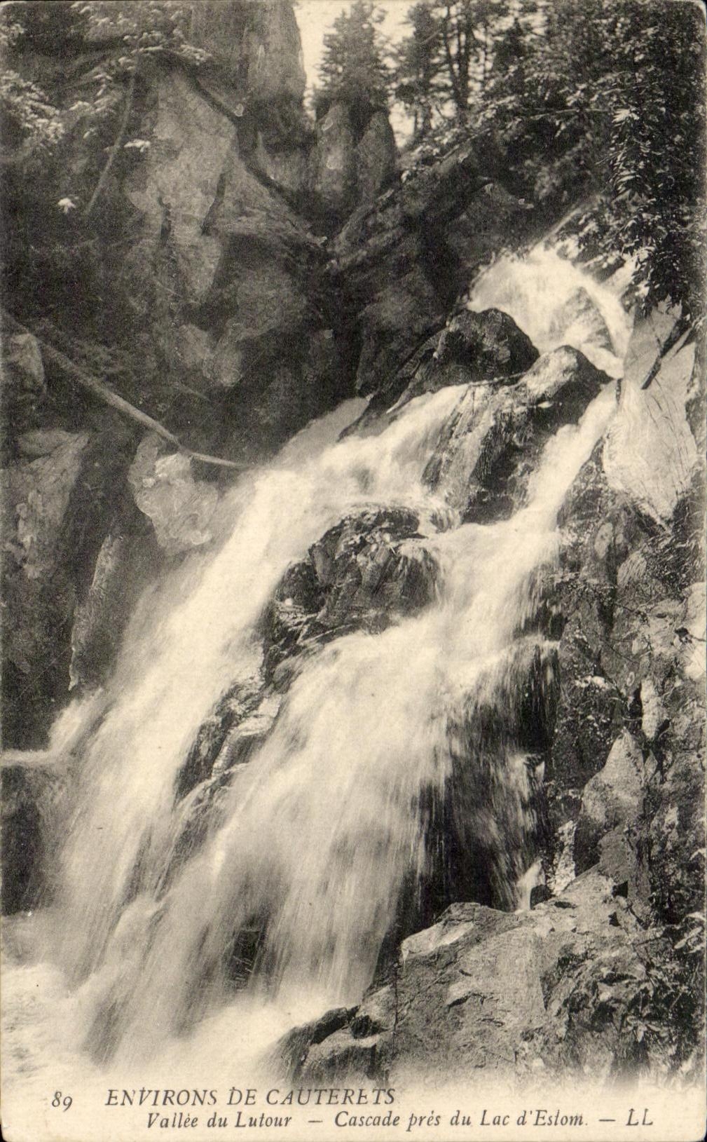 Vallée du Lutour — Cascade près du Lac d'Estom — LL