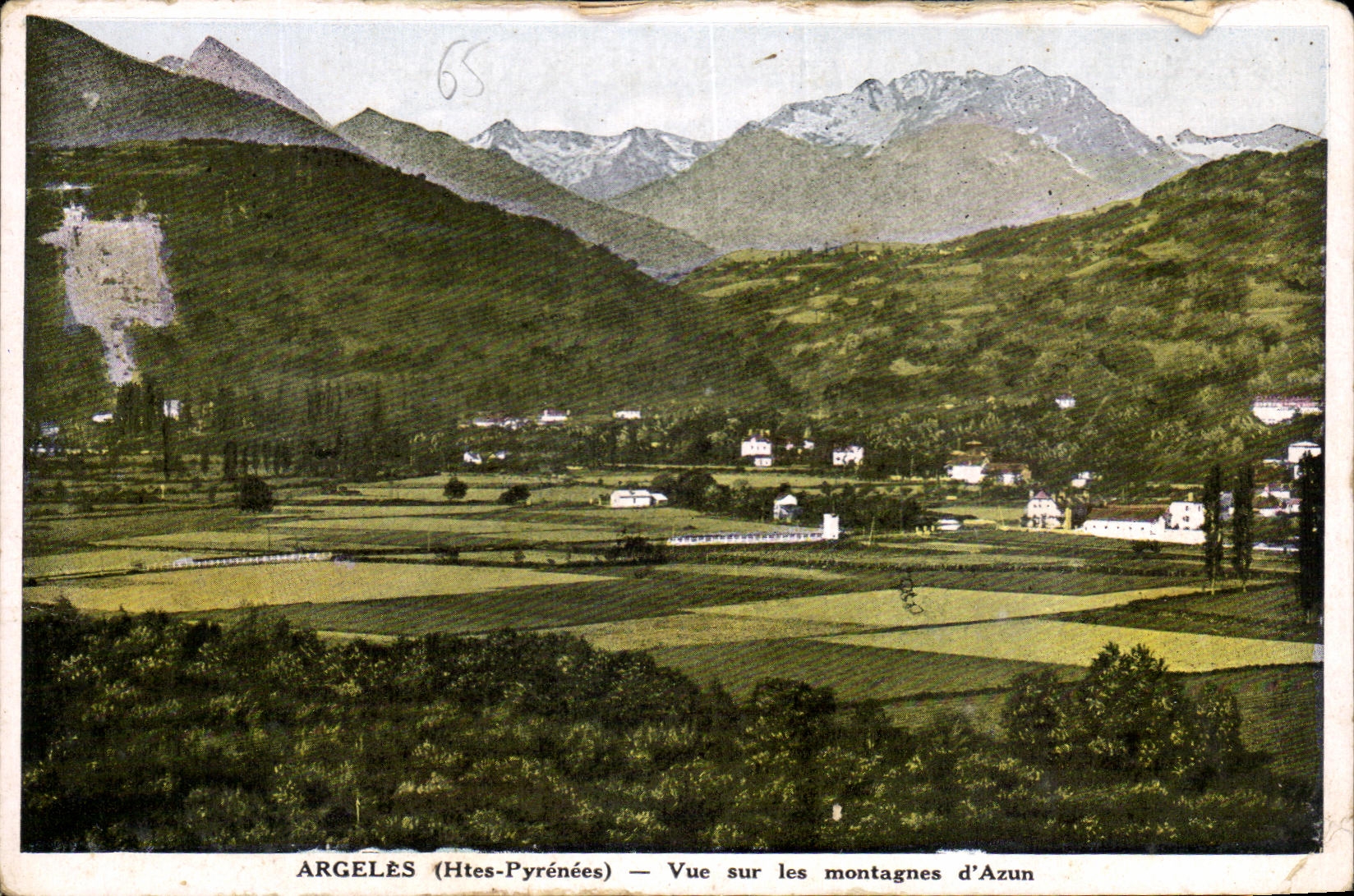 CPA Argeles Vue Sur Les Montagnes d'Azun
