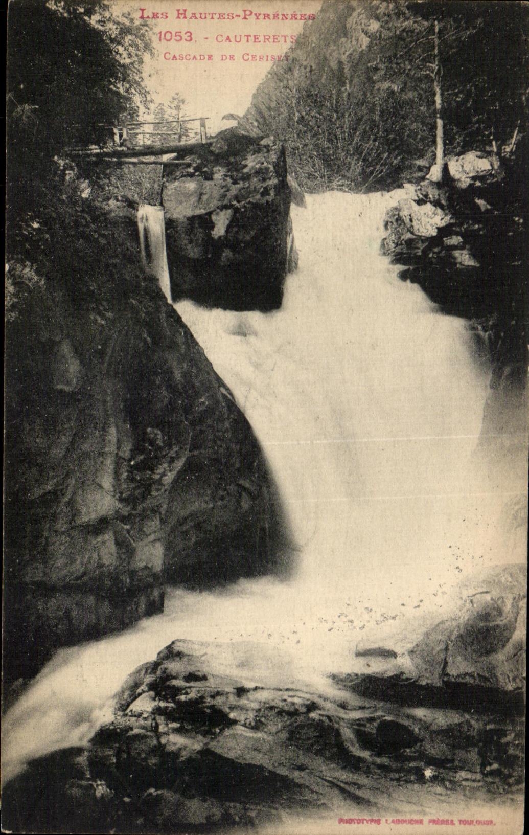 Cascades de Cerisét — Les Hautes-Pyrénées — Phototype L'Abouché Frères Toulouse