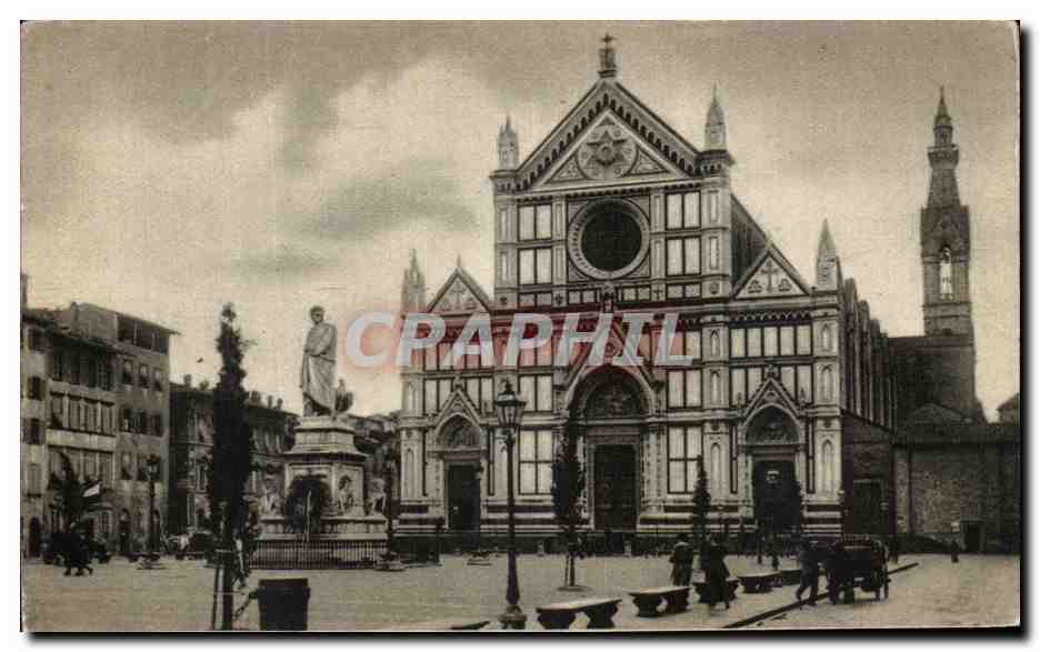 CPA Firenze Chiesa Croce Statun Di Dante