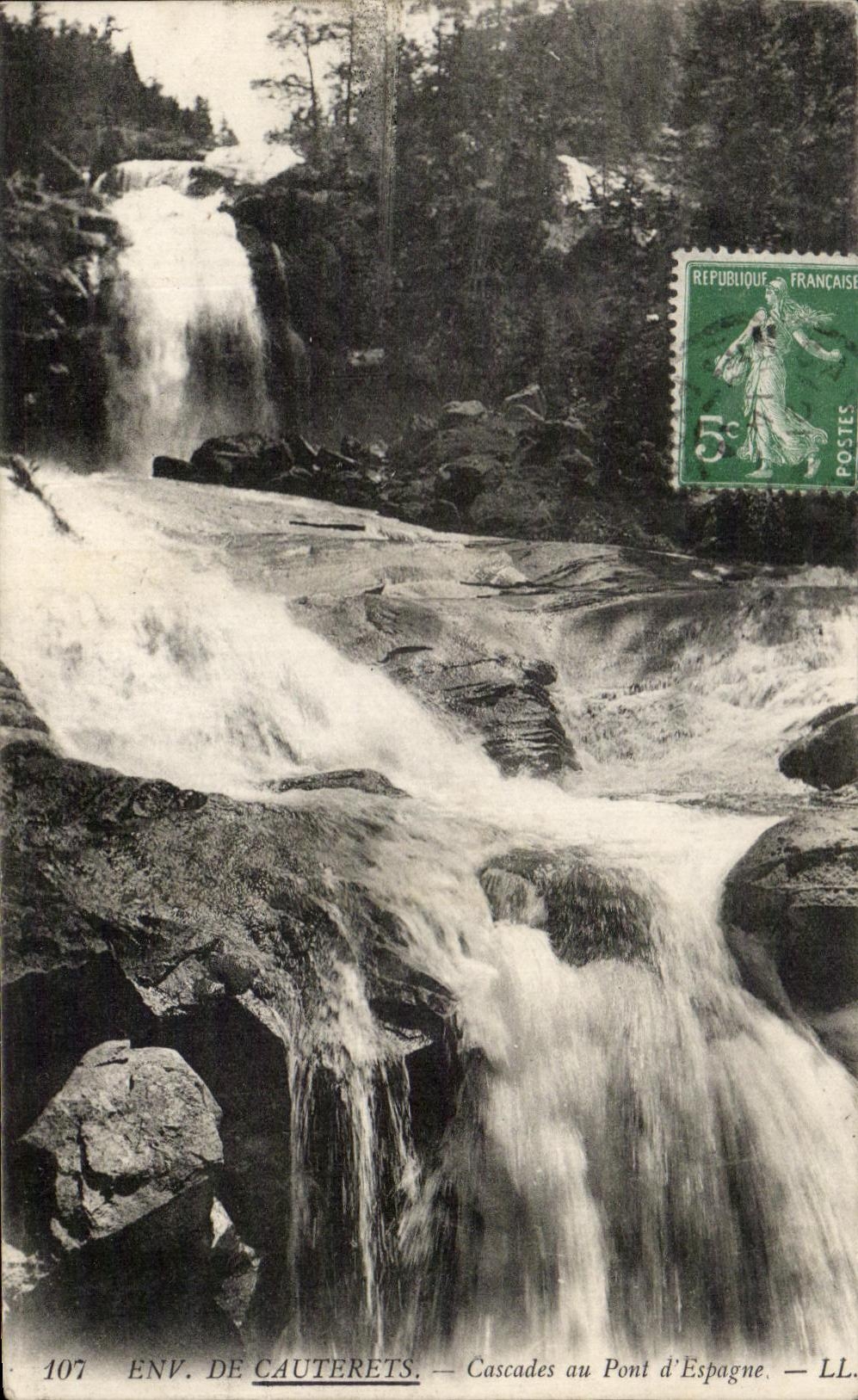 CPA De Cauterets Cascades au Pont d'Espagne