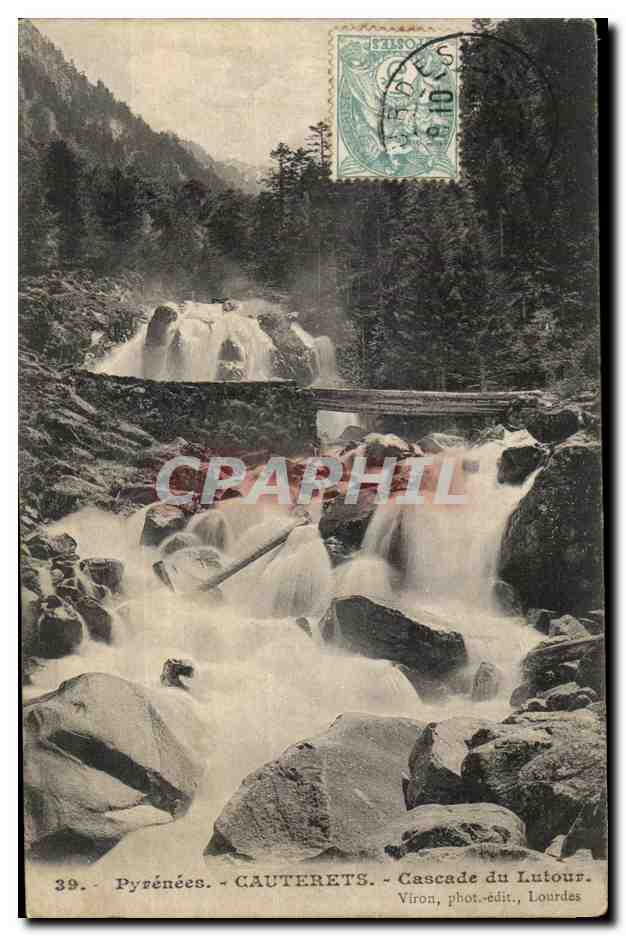 CPA Pyrenees Cauterets Cascade du Lutour