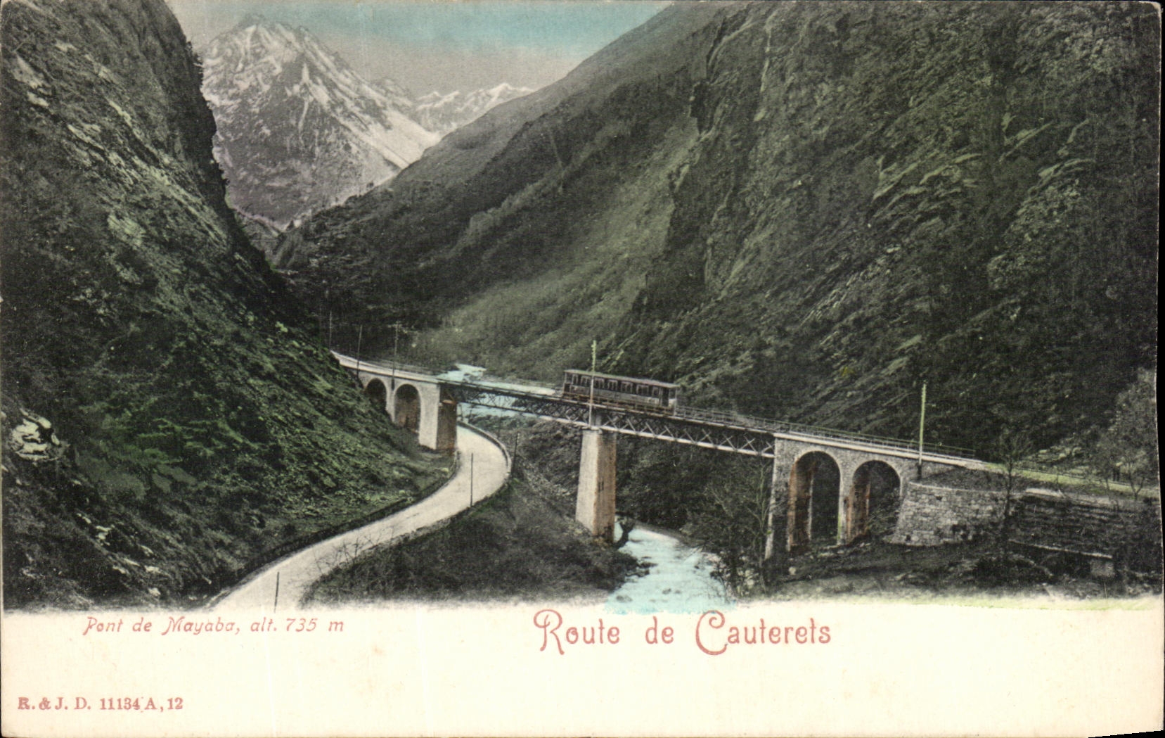 CPA Pont de Majoba ait Route de cauterets