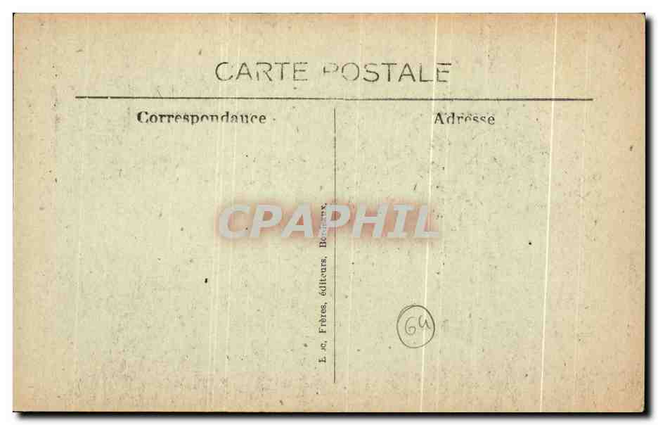 CPA Biarritz Coucher de Soieil a la Cote des Basques  — Verso