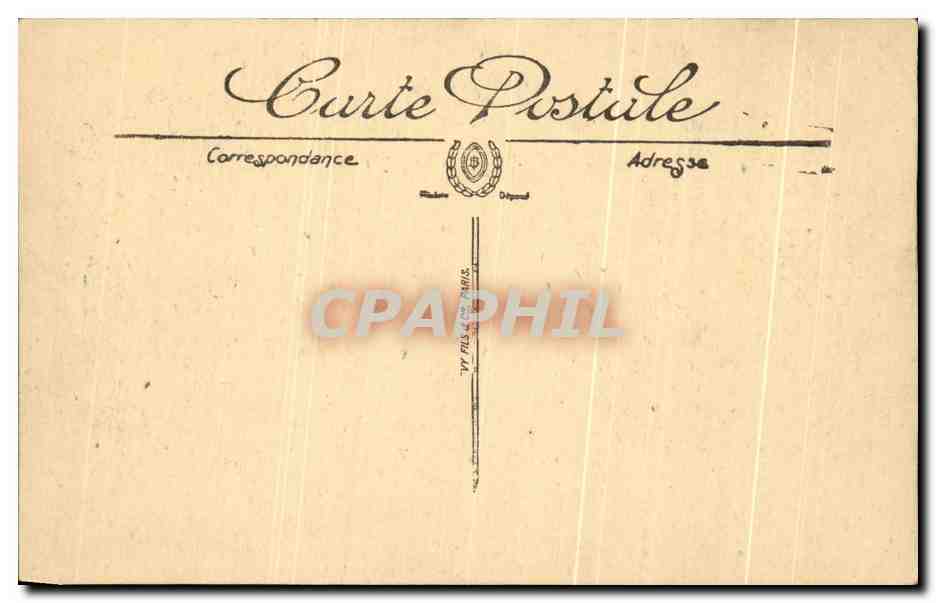 CPA Biarritz Cote Basque Rochers Ilbaritz — Verso