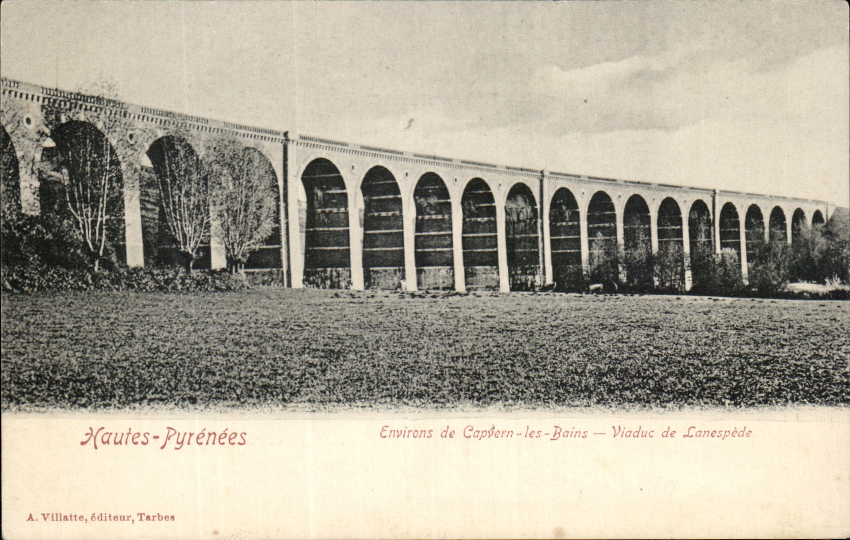 CPA Environs de Capvern les Bains Viaduc de Lanespede